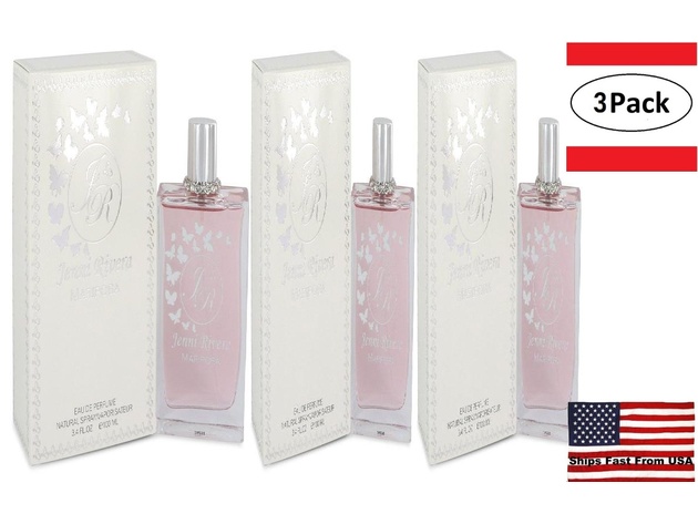 3 Pack Mariposa by Jenni Rivera Eau De Parfum Spray 3.4 oz for Women