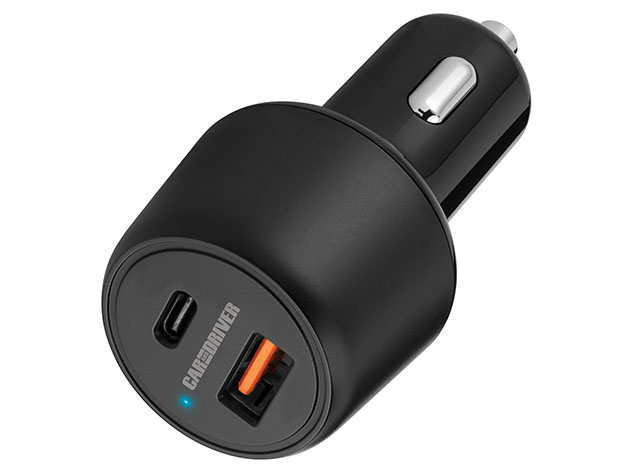 Dual USB Car Charger with Power Delivery