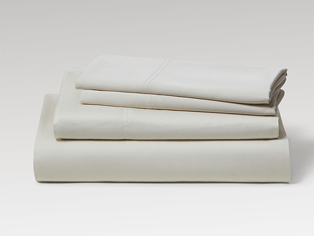 Kathy Ireland 300 Thread Count 100% Bamboo Rayon Sheet Set (Full/Ivory)
