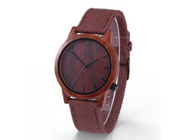 Webbed Brolly Wooden Wrist Watch