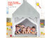 Costway Kids Play Tent Large Playhouse Children Play Castle Fairy Tent Gift w/ Mat Gray - Gray