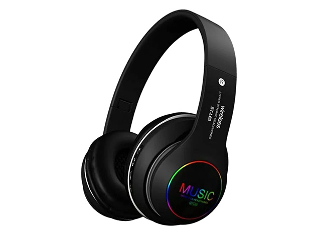 NinjaDragon BT20 Bluetooth 5.0 Wireless Headphones with Mic (Black)