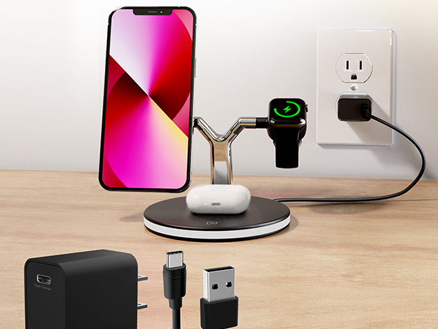 HyperGear MaxCharge 3-in-1 Wireless Charging Stand