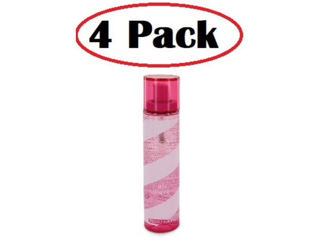 4 Pack of Pink Sugar by Aquolina Hair Perfume Spray 3.38 oz