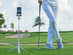 Caddie View Golf Training System: Stick, Control, & App (Grey)