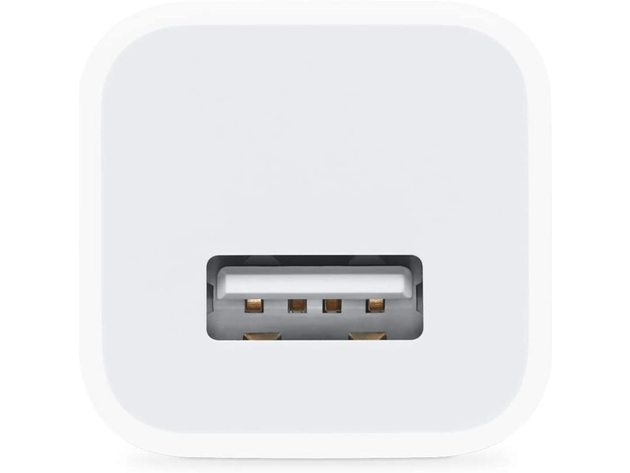 Apple MD810LL/A Ultra Compact 5 Watts USB AC Fast and Efficient charging Power Adapter, White (New Open Box)