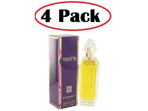 4 Pack of YSATIS by Givenchy Eau De Toilette Spray 3.4 oz