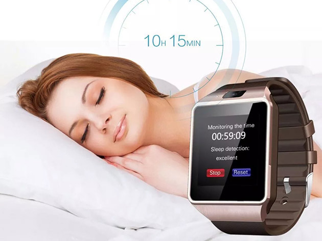 Multi-Function 2G GSM/GPRS Bluetooth Smart Watch (Rose Gold)