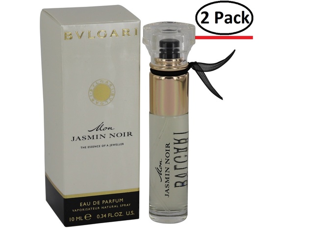 Mon Jasmin Noir by Bvlgari Eau De Parfum Spray .34 oz for Women (Package of 2)