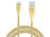Naztech Elite Series 4Ft Lightning Metal Cable (Gold/3-Pack)