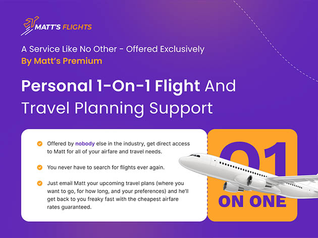 1 for 1 flight deal online