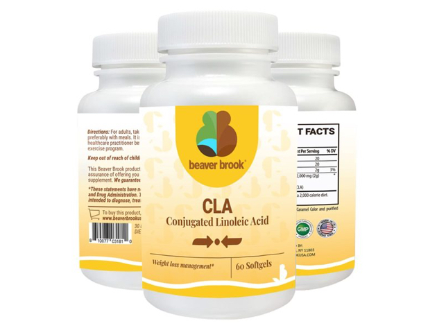 Beaver Brook CLA (Conjugated Linoleic Acid) 2,000 mg Safflower Oil Dietary Supplement - 120