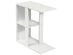 Costway 3-tier Side Table W/Storage Shelf Space-saving Nightstand White - White