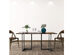 Costway 60'' Console Dining Table Rectangular Kitchen Table w/ Metal Frame and Wood Top - Brown