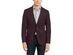 Calvin Klein Men's Slim-Fit Textured Sport Coat Wine Size 42 Regular