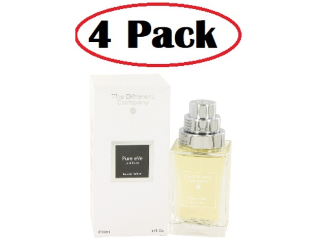 4 Pack of Pure EVE by The Different Company Eau De Parfum Spray 3 oz