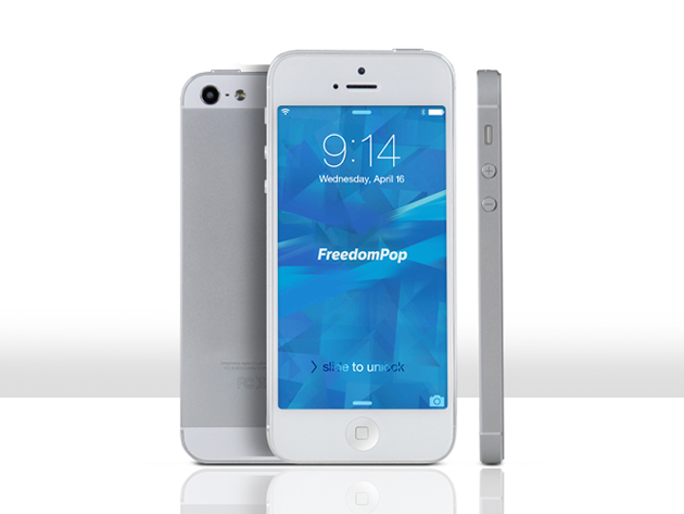 iPhone 5 & 1-Yr Unlimited Talk-and-Text from FreedomPop (White)