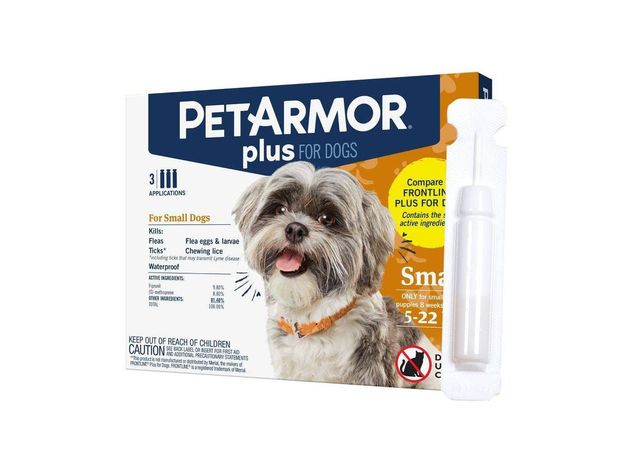 PetArmor Plus Flea and Tick Prevention Waterproof Topical Treatment for Dogs, 3 Count