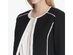 Calvin Klein Women's Piped-Trim Jacket Black Size 6