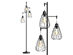 Costway 67''Industrial 3-Light Floor Lamp Metal Standing Tree Lighting Bedroom Office - Black