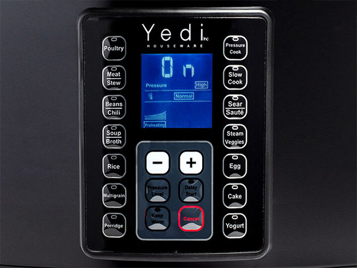 Yedi 9-in-1 Total Package Instant Programmable 6 qt Pressure Cooker