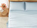 4-Piece Pre-Washed Microfiber Sheet Set (Blue/Queen)