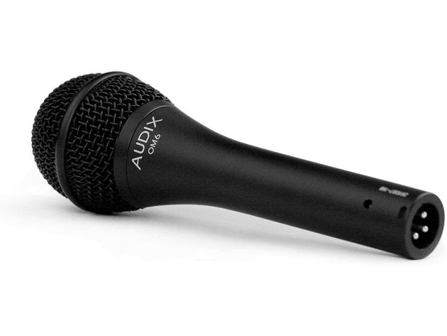 Audix OM6 Dynamic Microphone Unidirectional, 6.00 x 9.00 x 12.00 inches - Black (New)