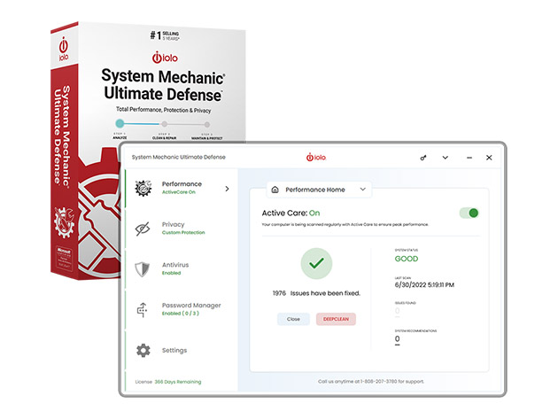 System Mechanic® Ultimate Defense™ for Windows 1-Year 