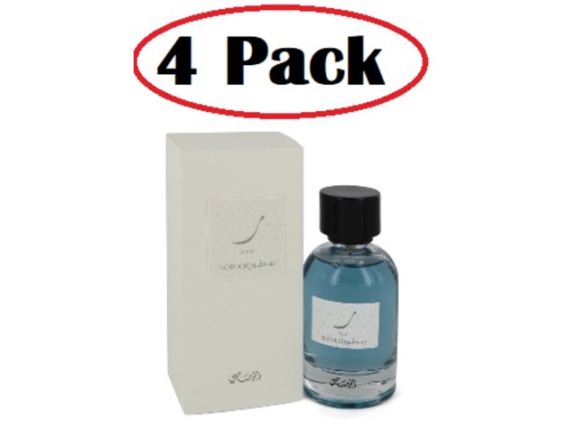 4 Pack of Sotoor RAA by Rasasi Eau De Parfum Spray 3.33 oz