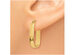 14K Yellow Gold Polished 3.5mm Oval Hoop Earrings