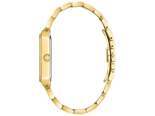 Bulova 97D120 Quadra Gold-Tone Watch