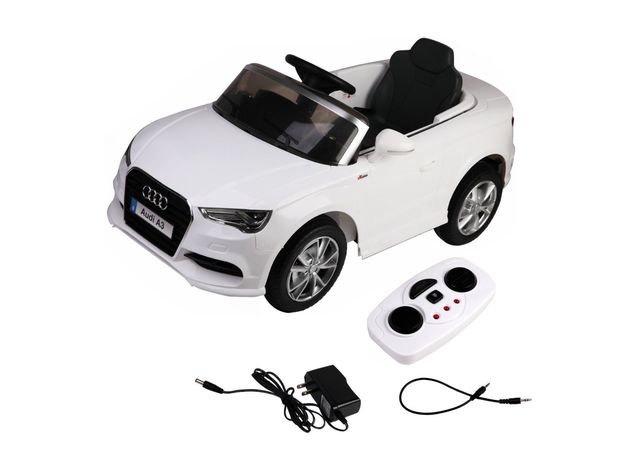 Costway 12V Audi A3 Licensed RC Kids Ride On Car Electric Remote Control LED Light Music White