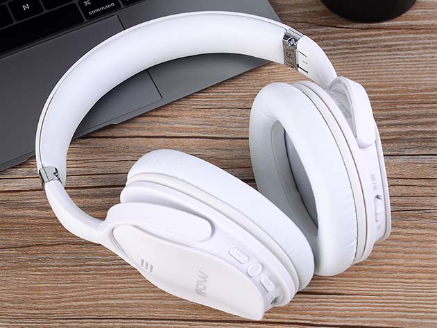 MPOW X4.0 Over-Ear Wireless Active Noise-Cancelling Headphones (White)
