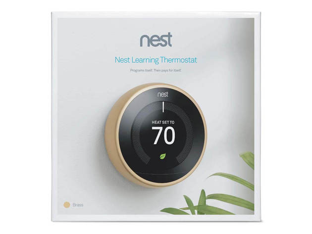 Google Nest T3032US Learning Thermostat 3rd Gen - Brass