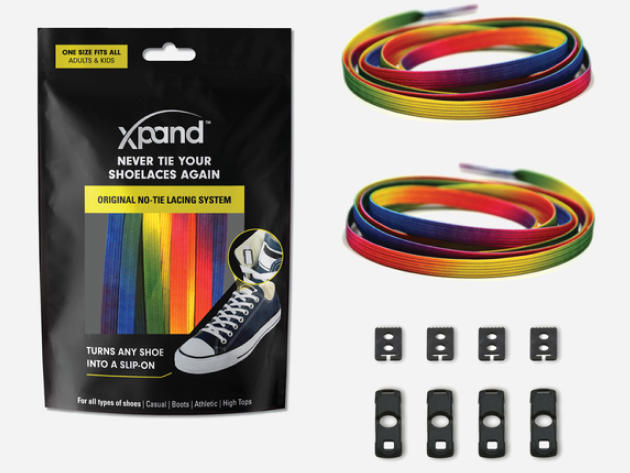 Xpand Original No-Tie Lacing System (5-Pack/Rainbow)
