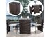 Costway 3 Piece Cushioned Outdoor Wicker Patio Set Garden Lawn Sofa Furniture Seat Brown