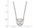 10k White Gold NHL Buffalo Sabres Small Necklace, 18 Inch