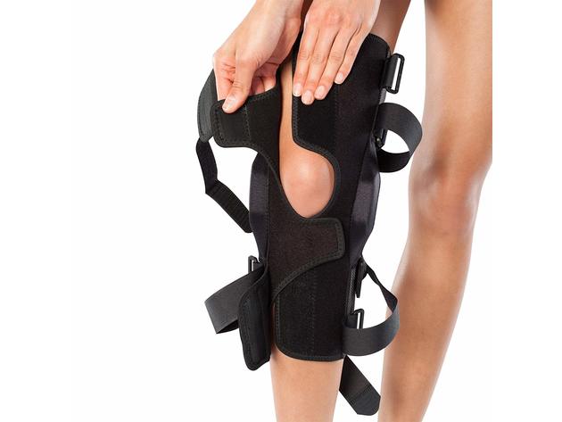 Bioskin Gladiator Knee Brace Sport Ultima, Adjustable Hinged Knee Brace and General Knee Support With A Wrap-Around Design, Small, Black
