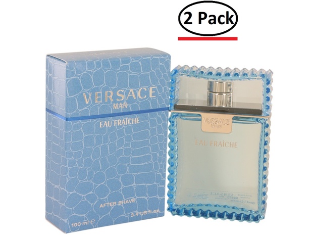Versace Man by Versace Eau Fraiche After Shave 3.4 oz for Men (Package of 2)
