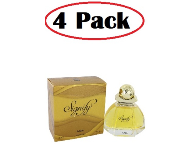 4 Pack of Ajmal Signify by Ajmal Eau De Parfum Spray 2.5 oz