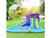 Costway Inflatable Water Park Octopus Bounce House 2 Slides Climbing Wall Without Blower