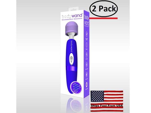( 2 Pack ) Bodywand Rechargeable Massager - Purple