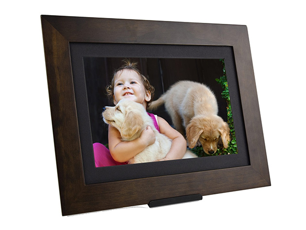 Brookstone 8" Friends & Family Cloud Frame Smart Decor, (Brown Refurbished)