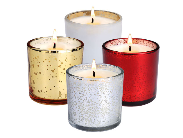 LANGRIA Soy Wax Scented Candles (Aromatherapy/ Set of 4)
