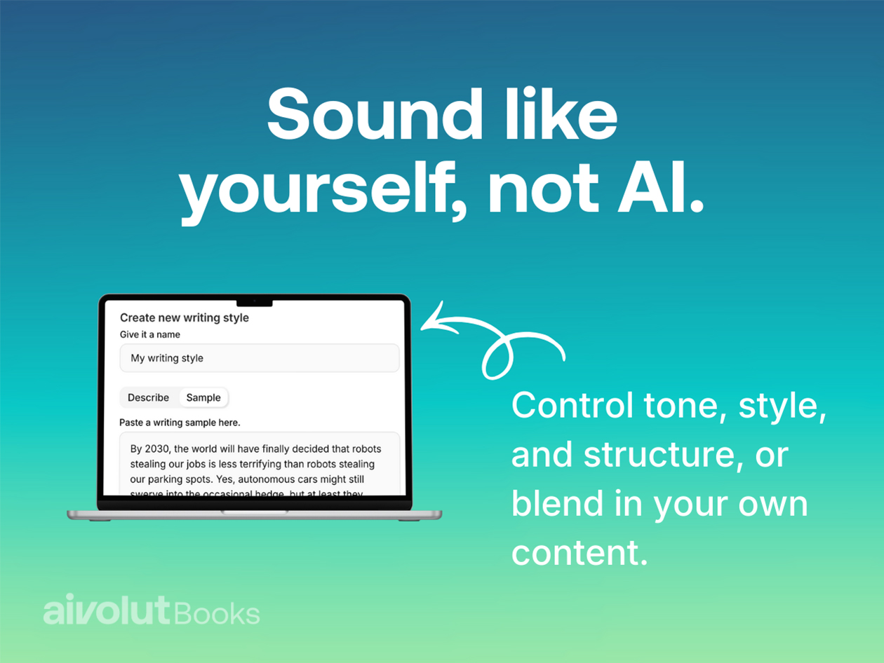 Aivolut AI Book Creator: Lifetime Subscription (Starter Plan)
