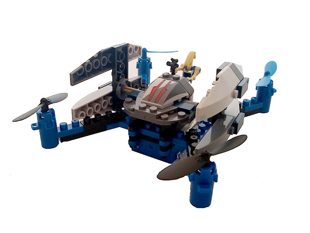 Space Fighter Building Block Drone (Snow Shooter)