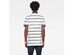 G-Star Raw Men's Fascia Striped Polo Shirt White Size Large
