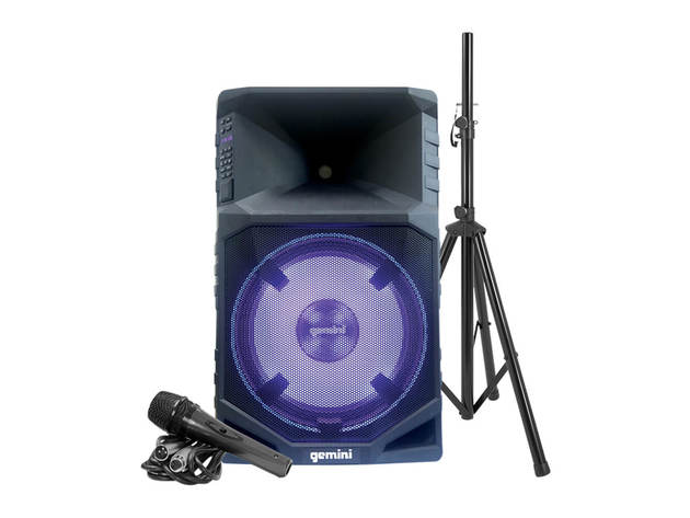 Gemini GSWT1500PK Portable Water Resistant Wireless Bluetooth Party Speaker