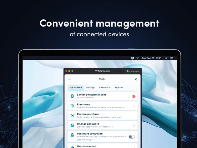 KeepSolid VPN Lifetime with 5 Devices + $10 Store Credit 