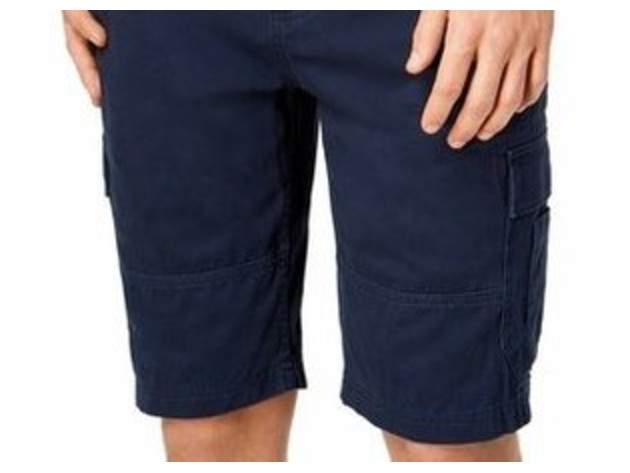 American Rag Men's Belted Relaxed Cargo Shorts Navy Size 30
